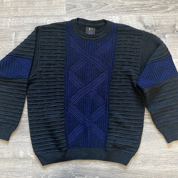 BAFFO Italian Wool Blend Pullover Sweater Men Size L - Picture 6 of 12